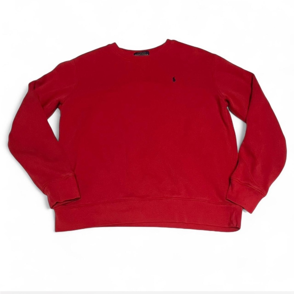 Polo Ralph Lauren Kid’s Vibrant Red Crewneck Sweater